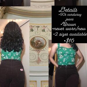 Brown corduroy jeans